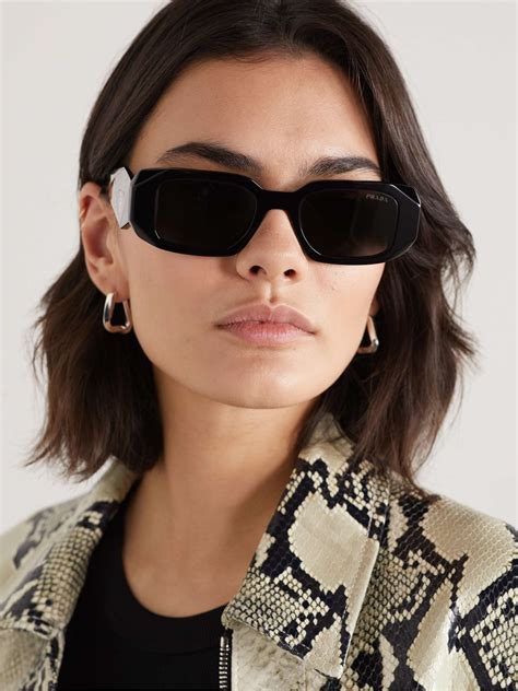 prada shades 2018|Prada sunglasses with white sides.